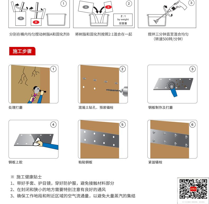 包钢黄石港粘钢加固施工过程